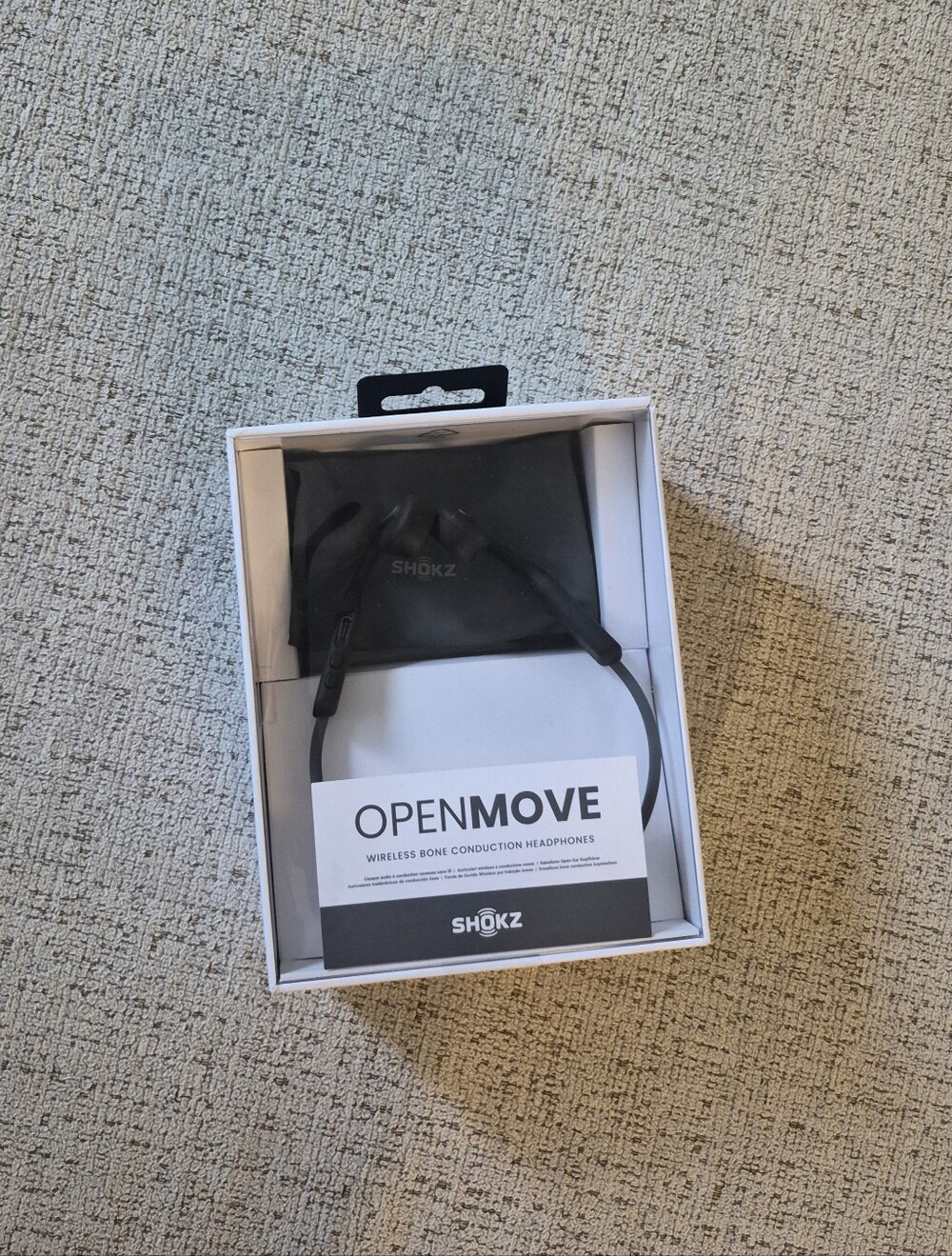 Shokz OpenMove Wireless Bone Conduction Headphones - Black